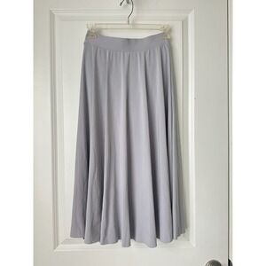 Weissman Girl's High Rise Midi Dance Skirt Grey Flowy Stretch Costume Size‎ S